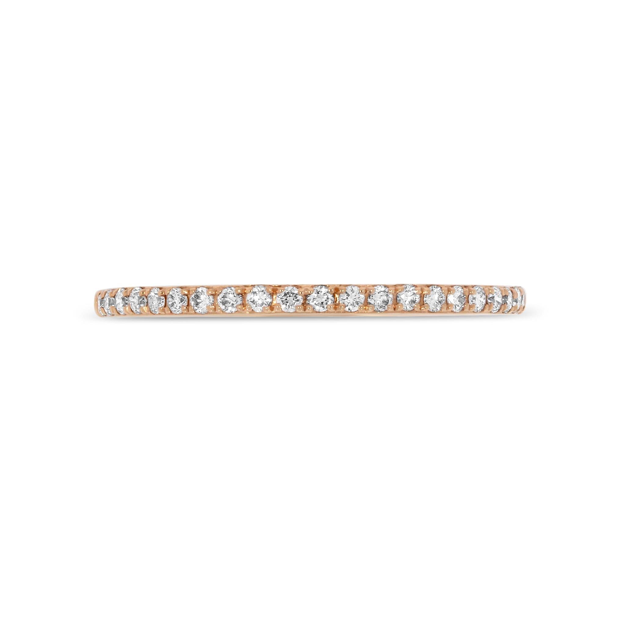 Claw Set 0.14ct Diamond Ring in Rose Gold - Rosendorff Diamond Jewellers